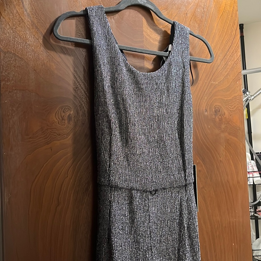 Silver Sparkle Jumpsuit Nicole Miller Large - SOLD OUT